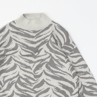 Womens UK Size L Preworn Multicoloured Pullover Jumper