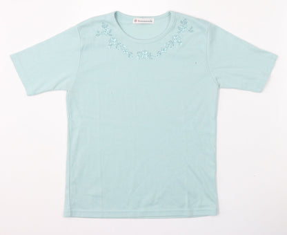 Womens UK Size M Beaumonde Blue Pullover Jumper