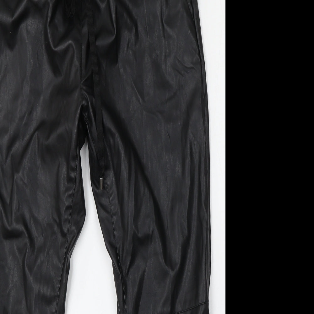 Womens UK Size 12 Papaya Regular Fit  Black Trousers