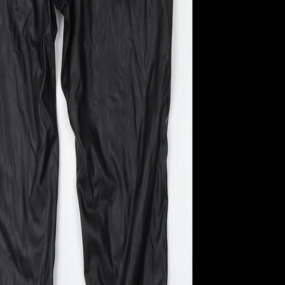 Womens UK Size 12 Papaya Regular Fit  Black Trousers