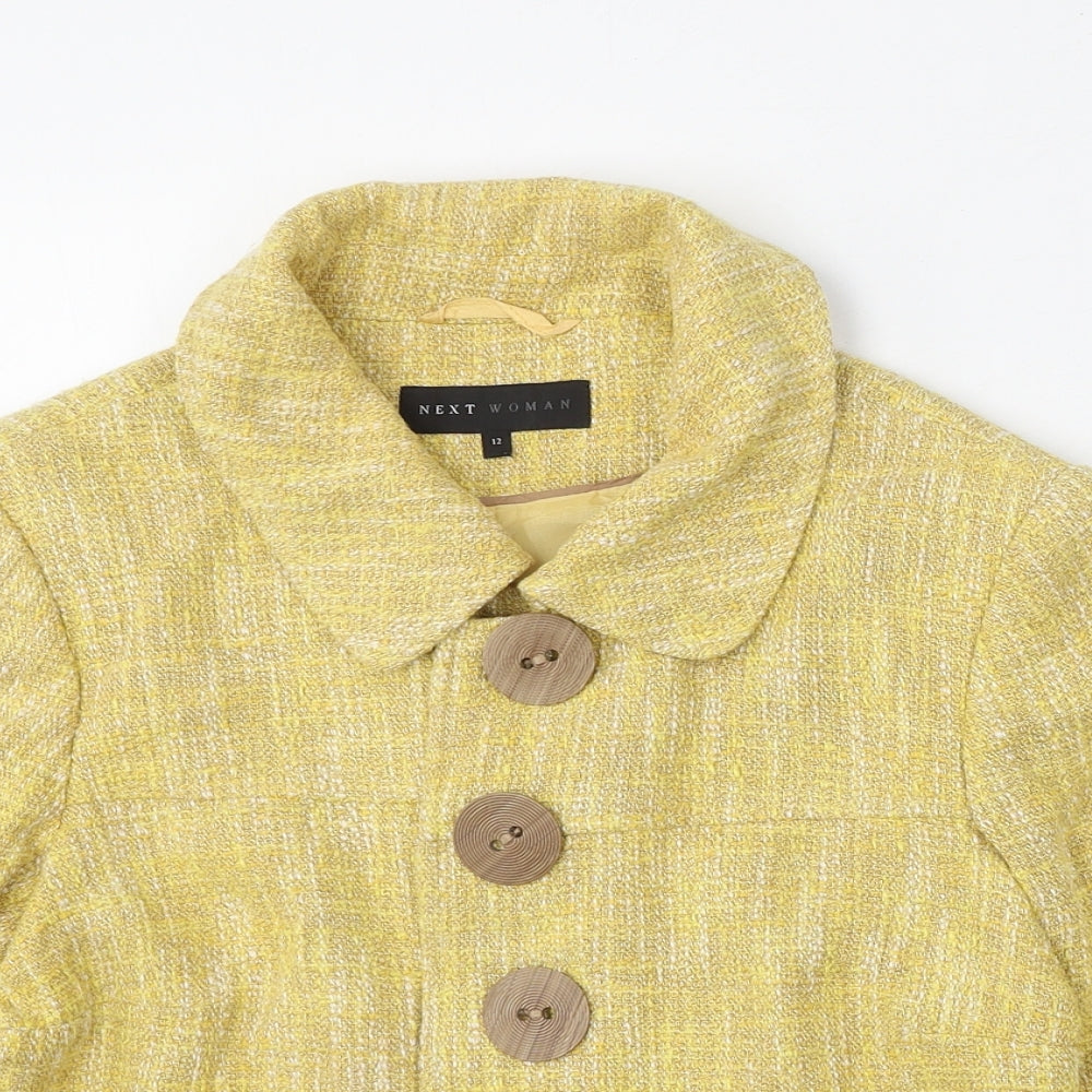 Womens UK Size 12 NEXT Yellow Jacket