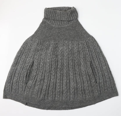 Womens UK Size M Preworn Grey Pullover Jumper