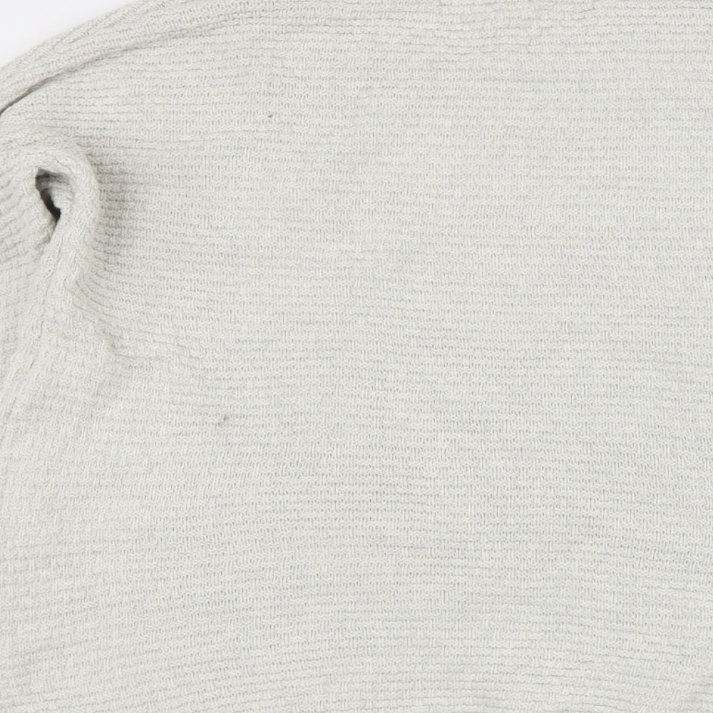 Dickens & Jones Mens Beige Round Neck  Cotton Pullover Jumper Size S