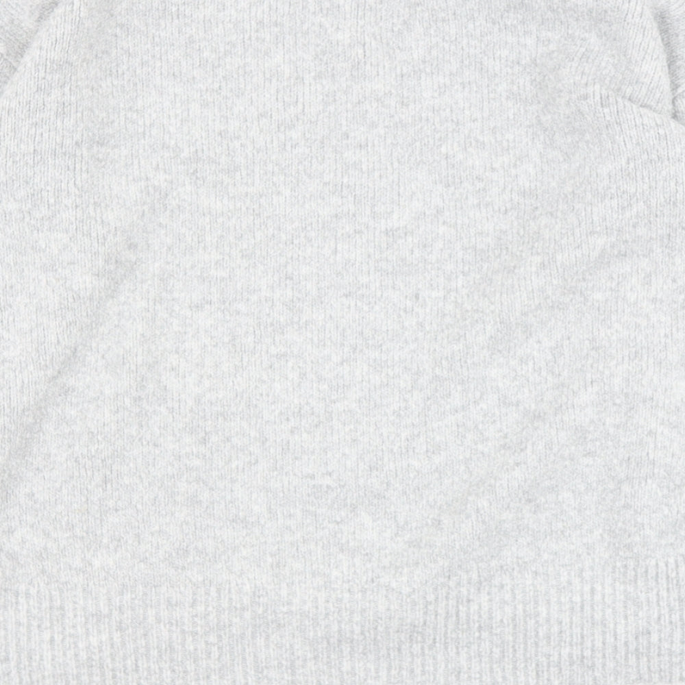 george  Womens Grey Round Neck  Polyester Pullover Jumper Size M