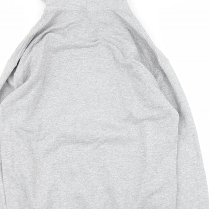 Mens UK Size M Gildan Grey Pullover Hoodie