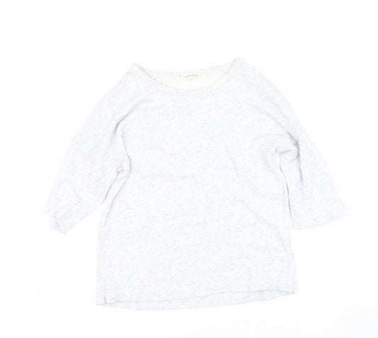 Indigo Womens Blue Round Neck  Polyester Pullover Jumper Size M