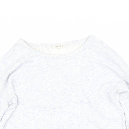 Womens UK Size M Indigo Blue Pullover Jumper