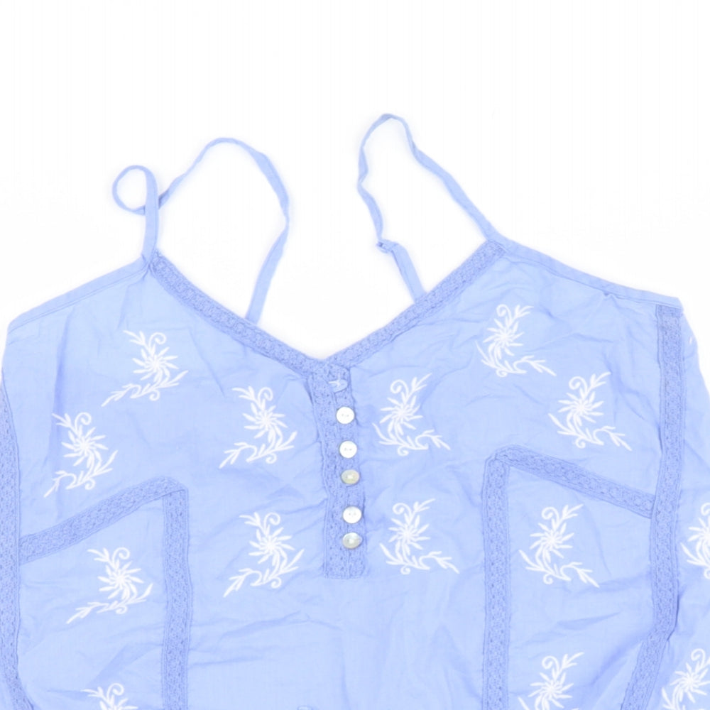 Womens UK Size 14 dunnes Blue Basic Blouse