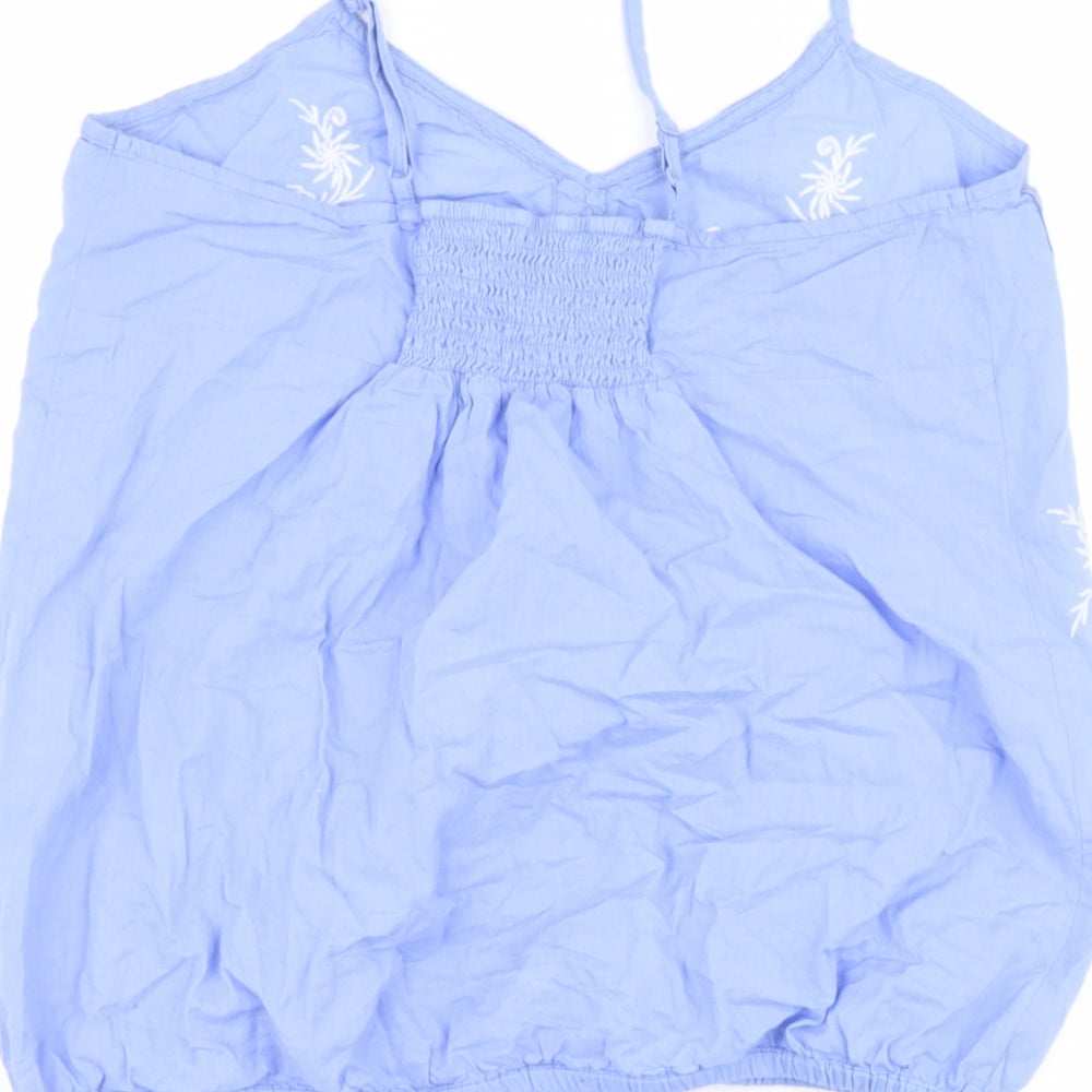 Womens UK Size 14 dunnes Blue Basic Blouse