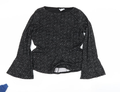 Womens UK Size M H&M Black Pullover Jumper