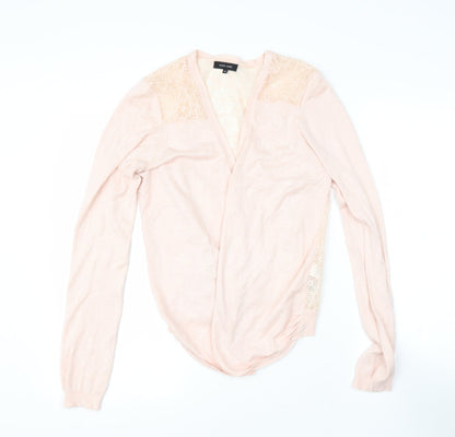 Womens UK Size 12 NEWLOOK Pink Cape Jumper