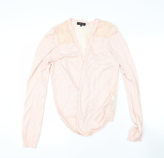 Womens UK Size 12 NEWLOOK Pink Cape Jumper