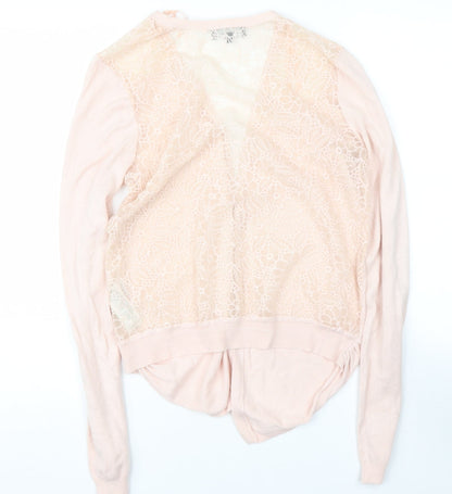 Womens UK Size 12 NEWLOOK Pink Cape Jumper