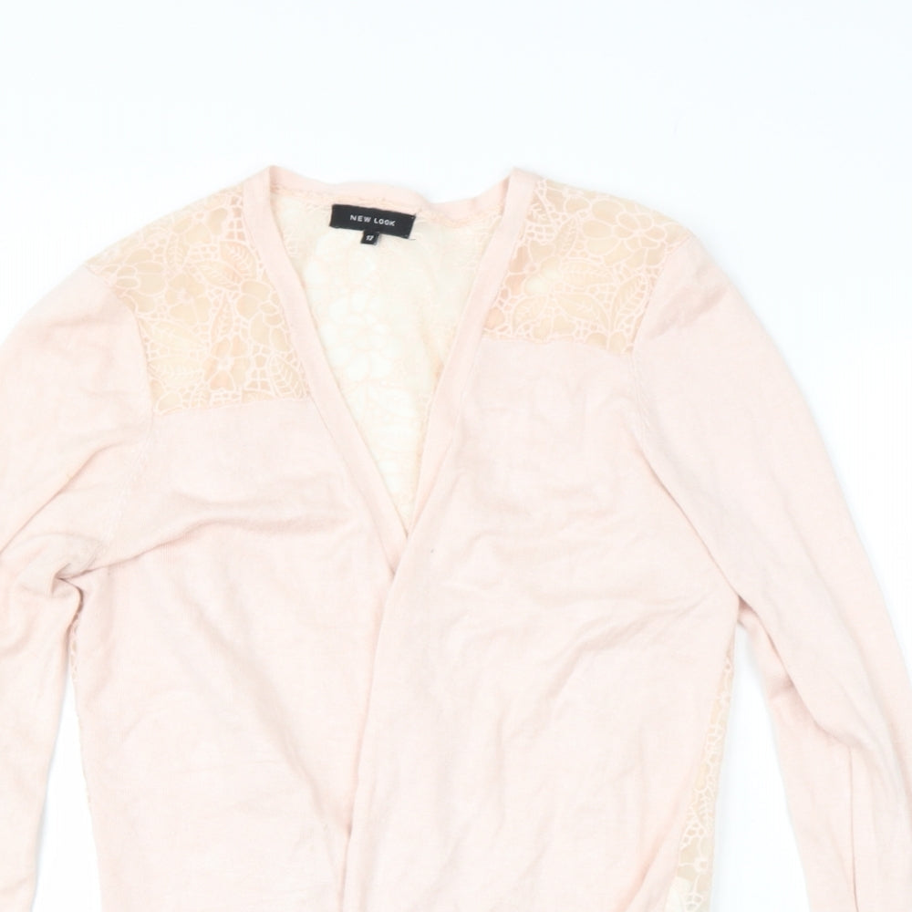 Womens UK Size 12 NEWLOOK Pink Cape Jumper