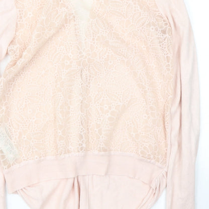 Womens UK Size 12 NEWLOOK Pink Cape Jumper