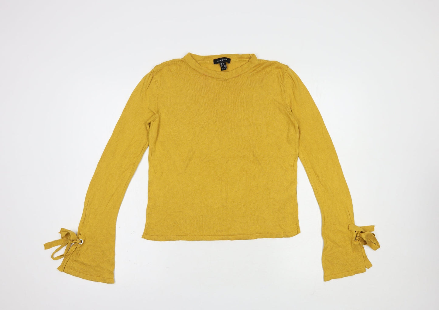 Womens UK Size 8 New Look Yellow Pullover Jumper