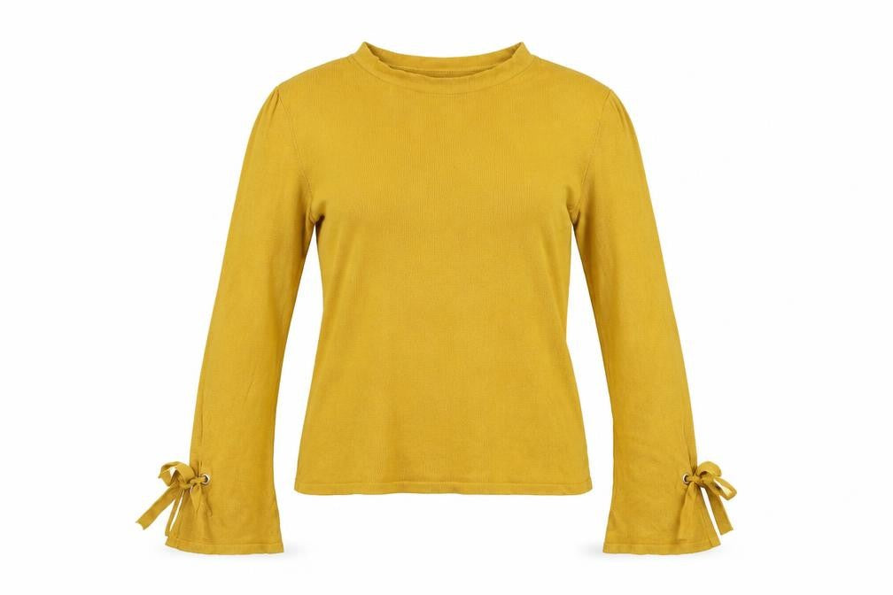 Womens UK Size 8 New Look Yellow Pullover Jumper