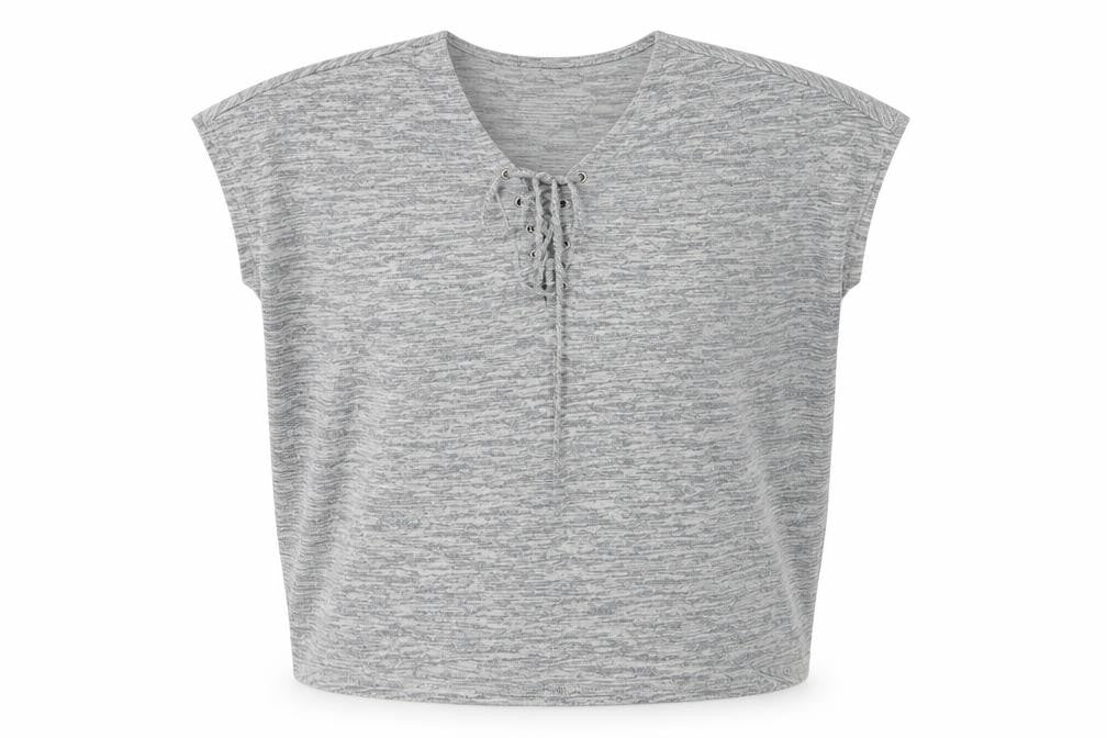 Womens UK Size S New Look Grey Basic Blouse