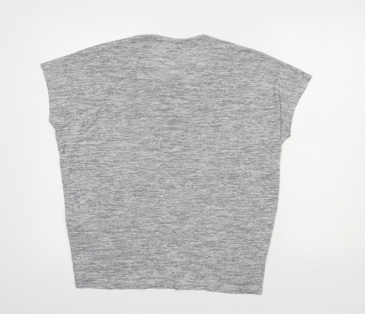 Womens UK Size S New Look Grey Basic Blouse