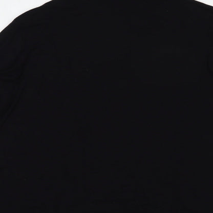 Crosby Womens Black  Modal Basic Blouse Size XL High Neck