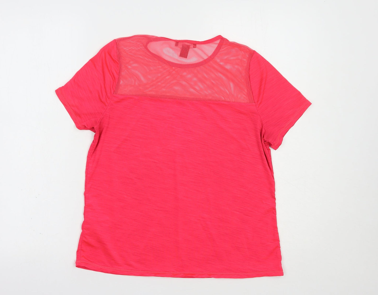 Womens UK Size S New Look Pink Basic T-Shirt