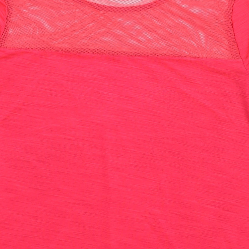 Womens UK Size S New Look Pink Basic T-Shirt
