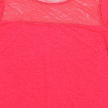 Womens UK Size S New Look Pink Basic T-Shirt