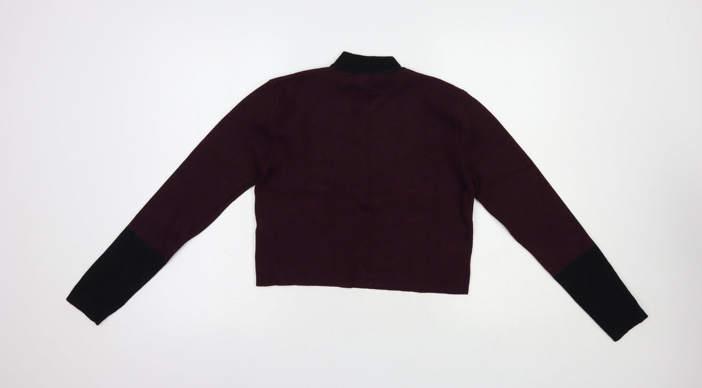 Womens UK Size 10 New Look Purple Pullover Jumper