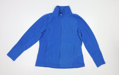 Venice Beach Womens Blue  Polyester Full Zip Sweatshirt Size L  Zip