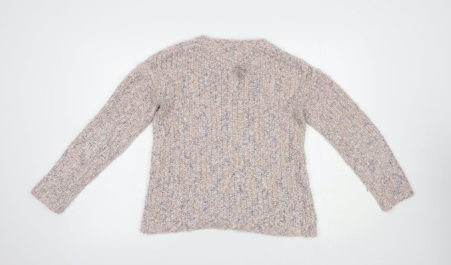 Womens UK Size 10 M & Co Pink Pullover Jumper