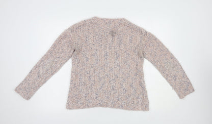 Womens UK Size 10 M & Co Pink Pullover Jumper