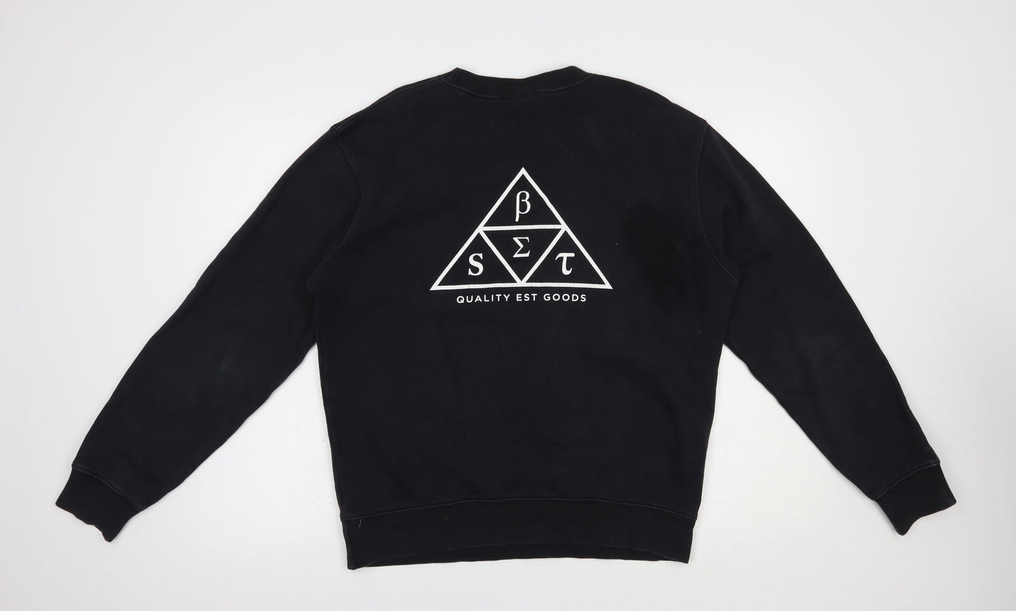 Best Womens Black  Cotton Pullover Sweatshirt Size M  Pullover