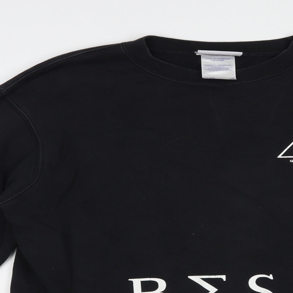 Best Womens Black  Cotton Pullover Sweatshirt Size M  Pullover