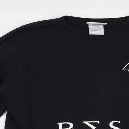 Best Womens Black  Cotton Pullover Sweatshirt Size M  Pullover