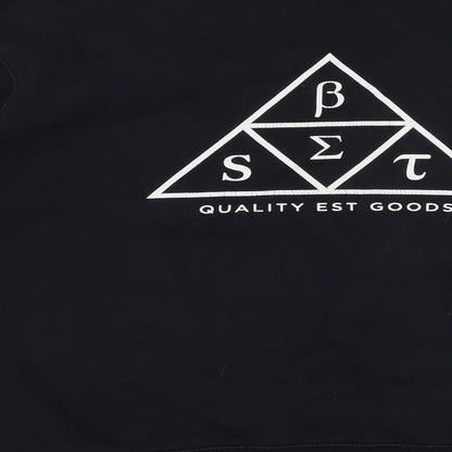 Best Womens Black  Cotton Pullover Sweatshirt Size M  Pullover