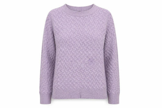 M &Co Womens Purple Boat Neck  Polyester Pullover Jumper Size 12