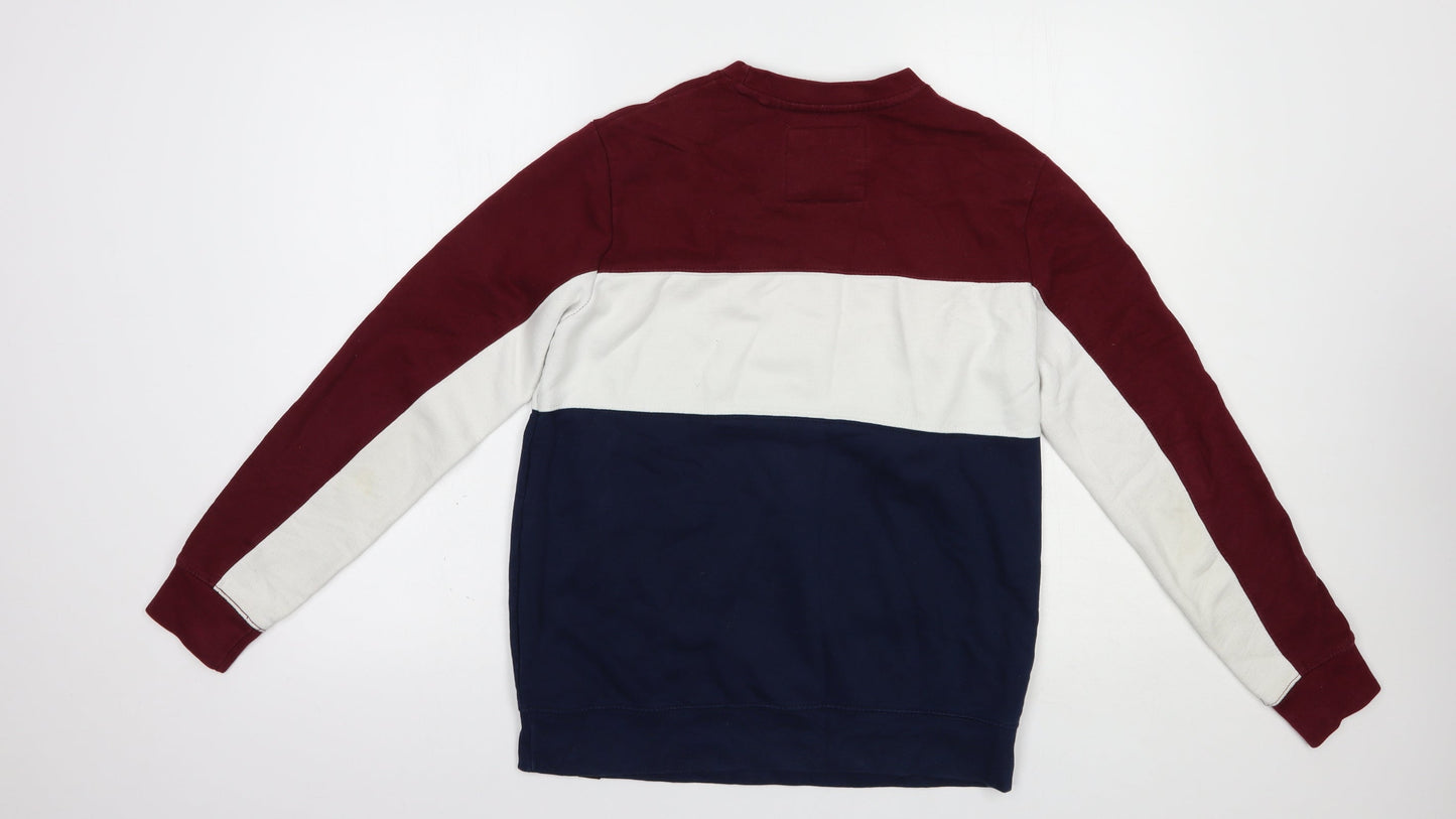 Pull & Mens Blue  Cotton Pullover Sweatshirt Size XS