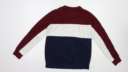 Pull & Mens Blue  Cotton Pullover Sweatshirt Size XS