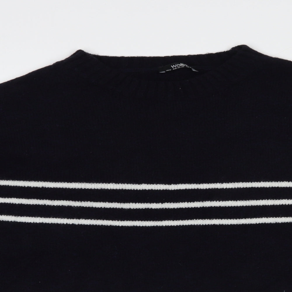 Womens UK Size M Wallis Blue Pullover Jumper