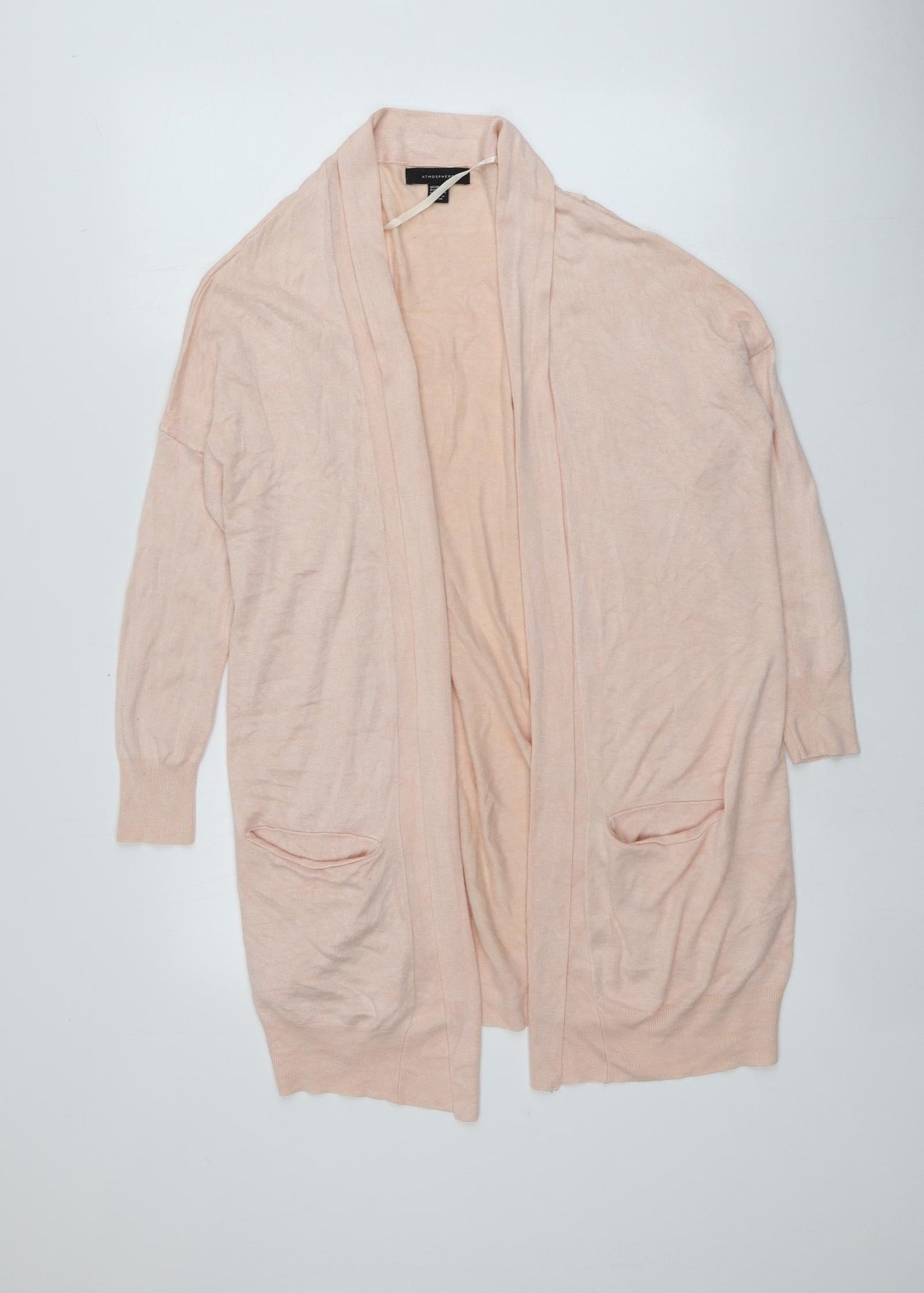 Atmosphere Womens Pink V-Neck  Viscose Cardigan Jumper Size 12