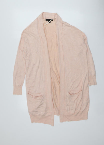 Atmosphere Womens Pink V-Neck  Viscose Cardigan Jumper Size 12