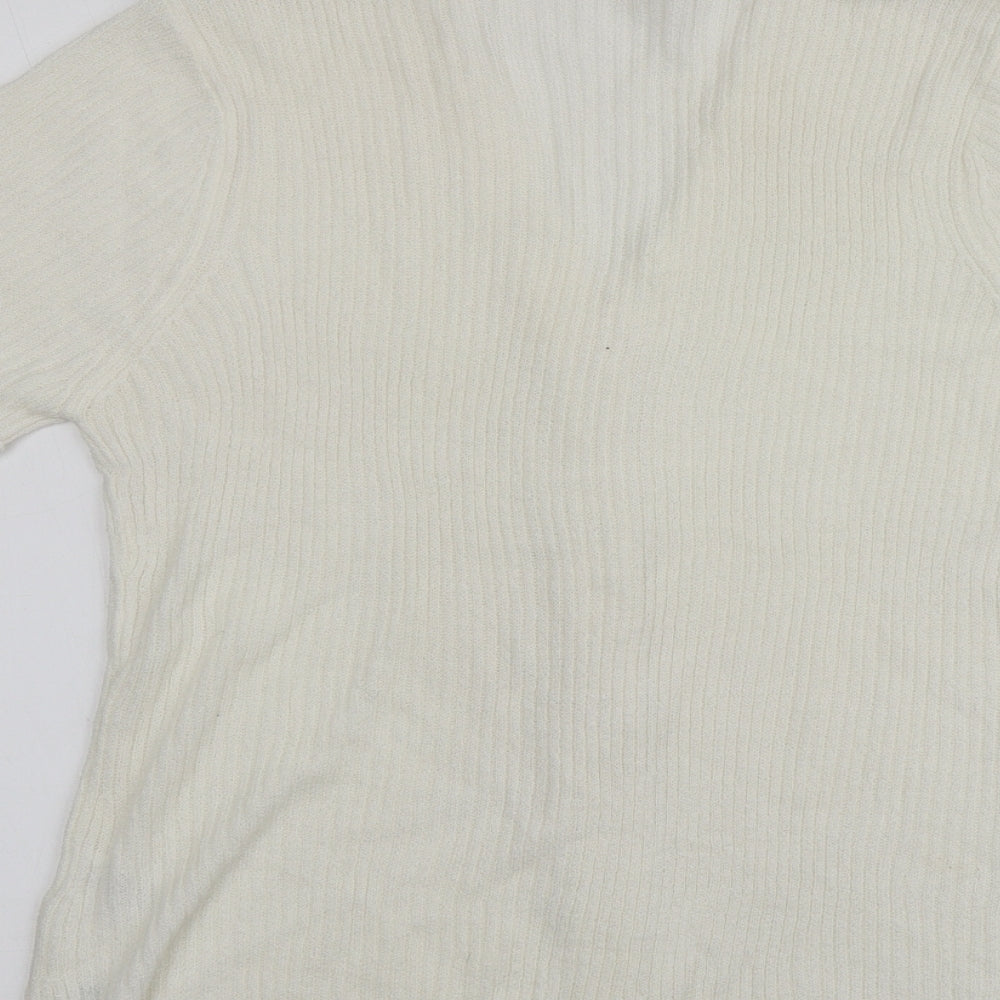 Womens UK Size M BM Ivory Cardigan Jumper