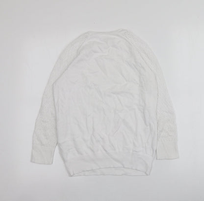 Womens UK Size XS Cotswold White Pullover Jumper