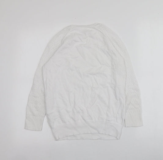 Womens UK Size XS Cotswold White Pullover Jumper
