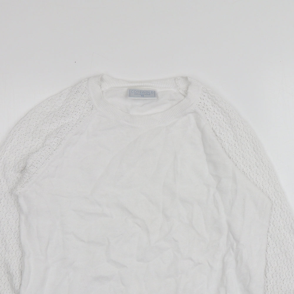 Womens UK Size XS Cotswold White Pullover Jumper