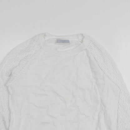 Womens UK Size XS Cotswold White Pullover Jumper