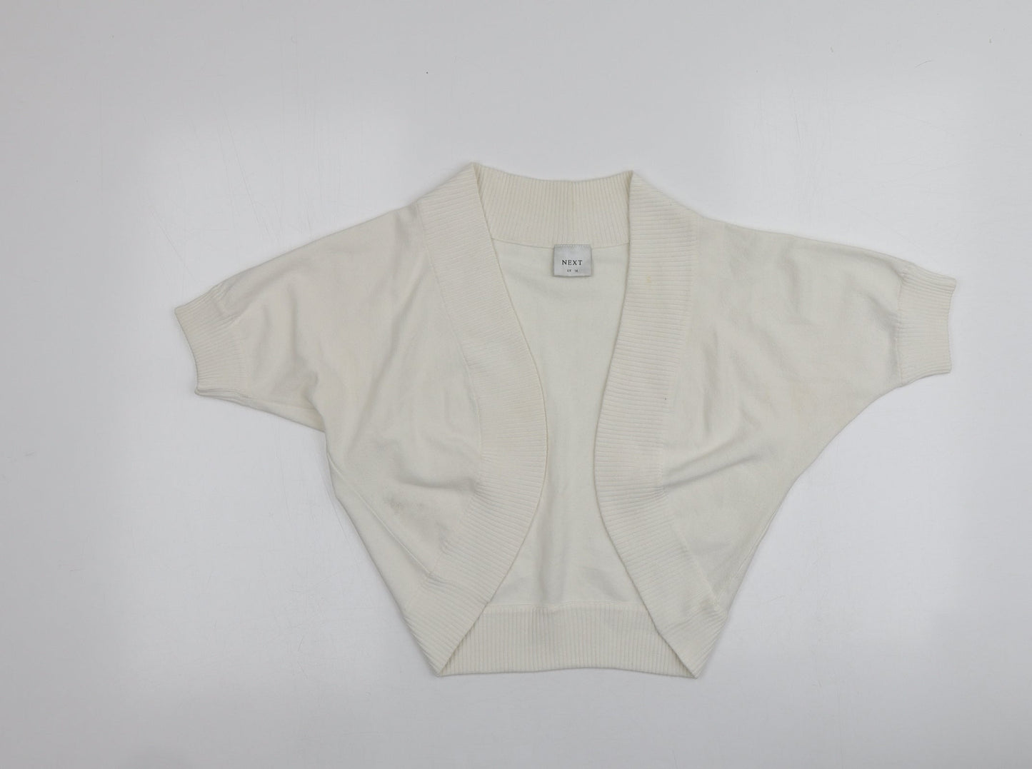 Womens UK Size 14 NEXT Ivory Cardigan Jumper