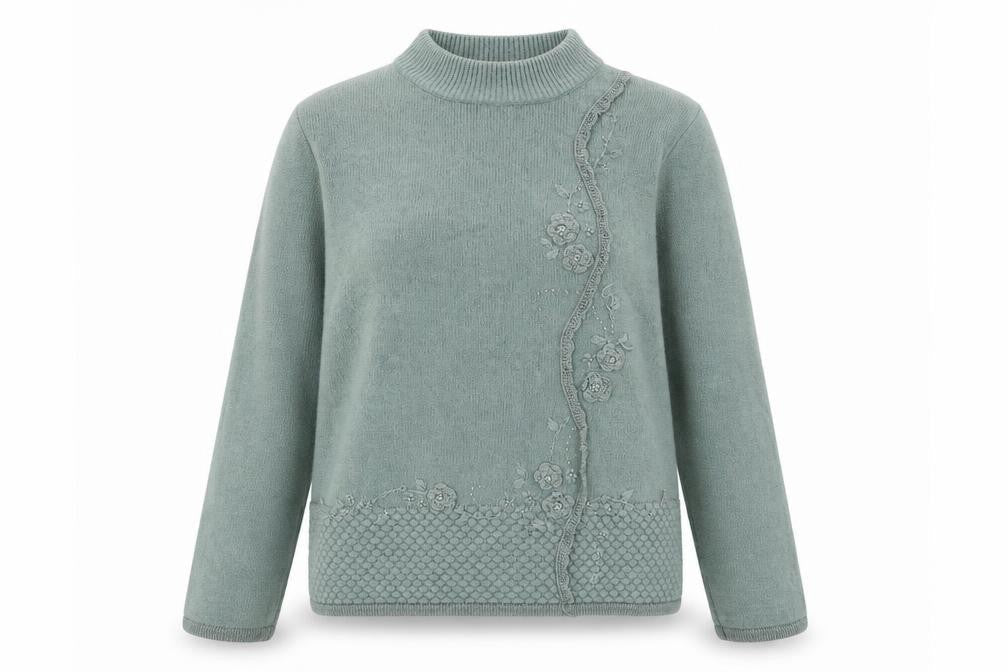 Womens UK Size L Fay Louise Green Pullover Jumper