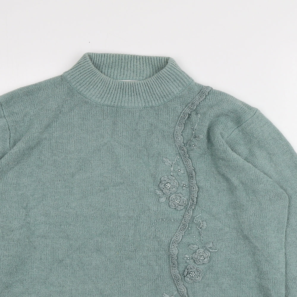 Womens UK Size L Fay Louise Green Pullover Jumper