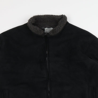 Mens UK Size M Fiori Classic Black Jacket